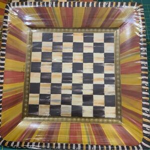 Mackenzie-Childs Festoonery 10” paper dinner plates -8 count